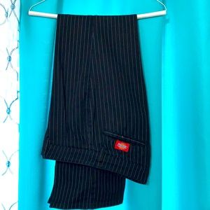 Pinstriped dress slacks